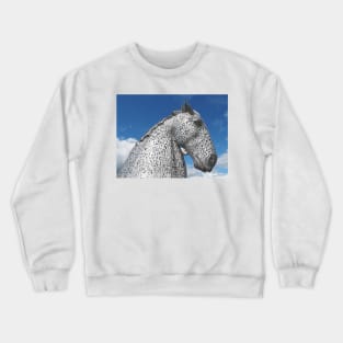 the Kelpies, Helix Park , Falkirk Crewneck Sweatshirt